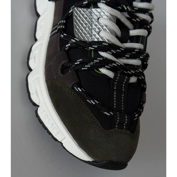 Versace Men\'s Greca Sneakers Gray/Green 13.5 US (46.5 Euro) IT 1021490 IT NIB main image 10